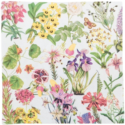 Botanicals Napkins Blue 33cm Set of 20