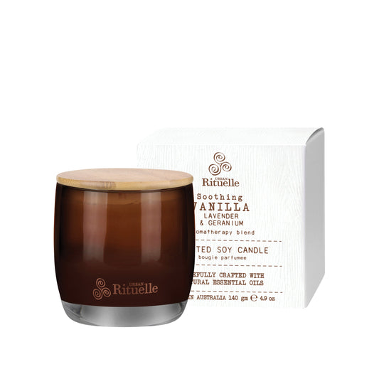 Urban Rituelle Flourish Organics Scented Soy Candle 140g - Vanilla