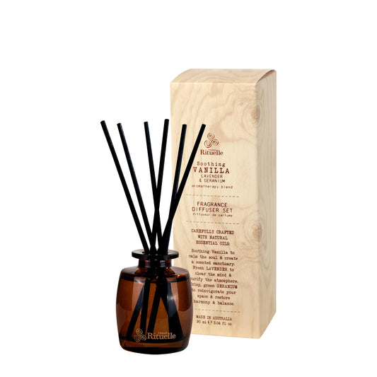 Urban Rituelle Flourish Organics Mini Diffuser Set 90ml - Vanilla