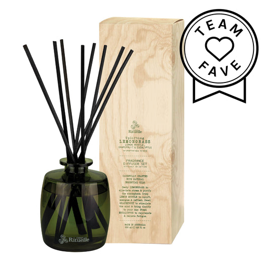 Urban Rituelle Flourish Organics Diffuser Set 220ml - Lemongrass