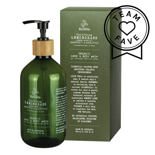 Urban Rituelle Flourish Organics Hand & Body Wash 500ml - Lemongrass