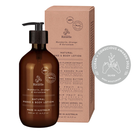 Urban Rituelle Natural Remedy Hand & Body Lotion 500ml - Mandarin, Orange & Geranium