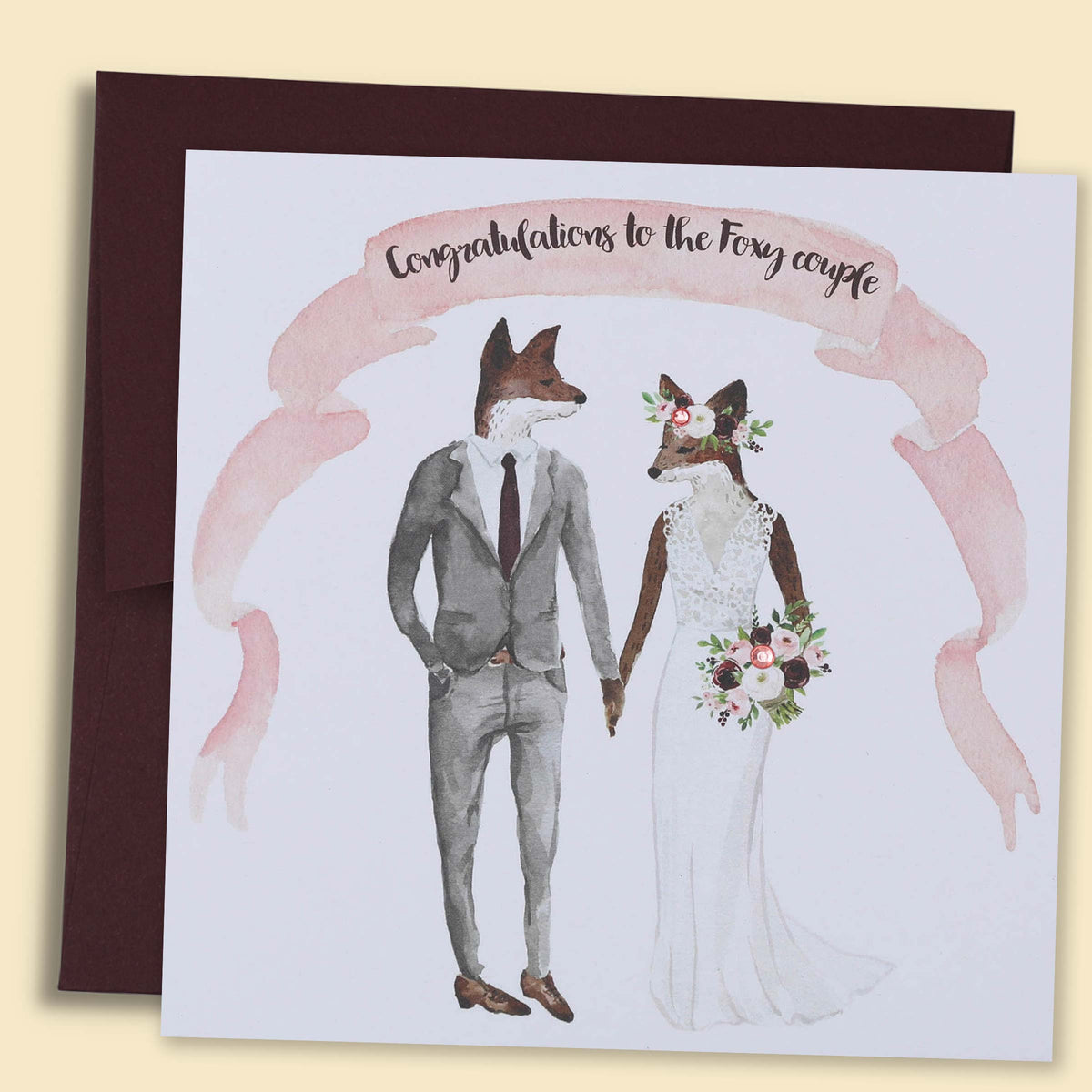 Papernest Foxy Couple Card