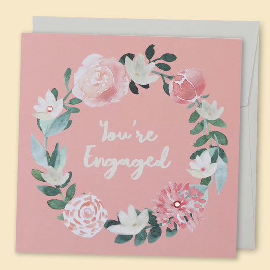 Papernest You're Engaged Wreath Card