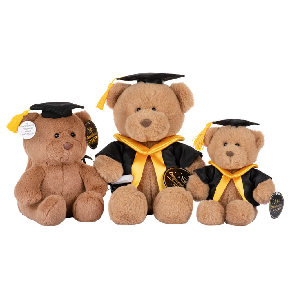 With Heart Graduation Bear Large with Scroll 33cm