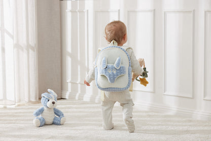 Jiggle & Giggle Plush Puppy Buddy Backpack - Blue