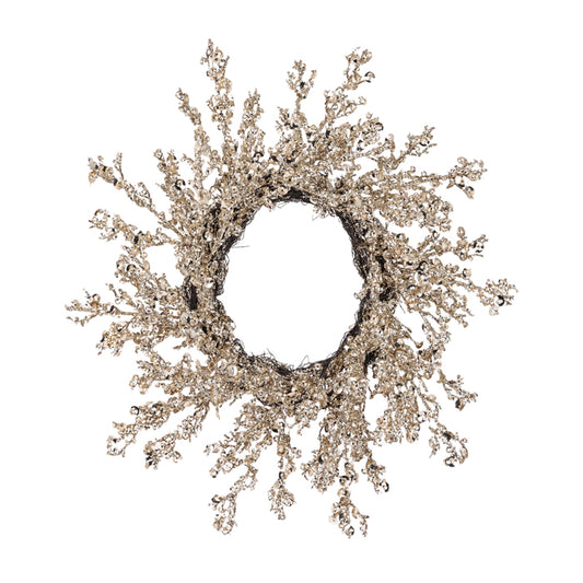 Ice Glitter Wreath Champagne Small