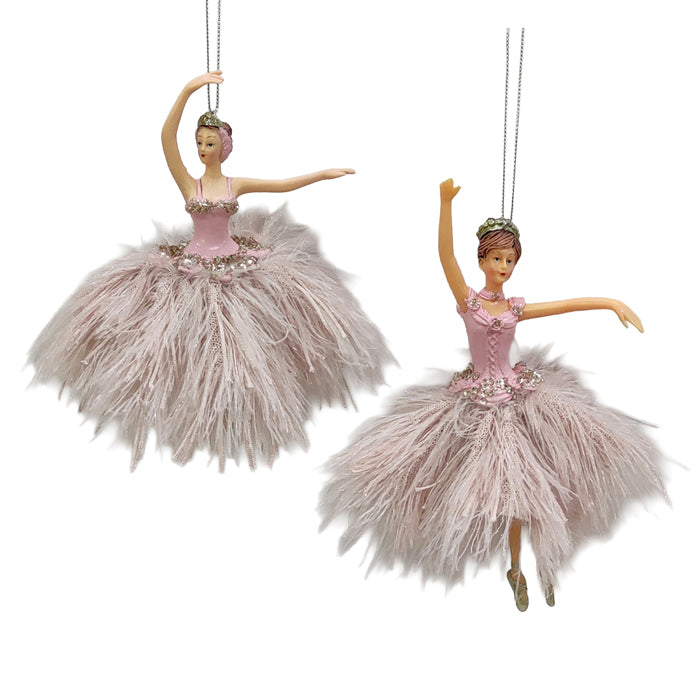 Resin Ballerinas Pink Champagne 2 Assorted