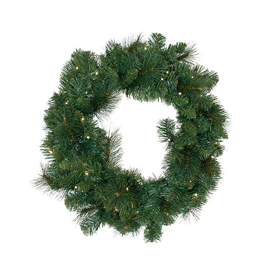 Vermont PVC Wreath 50 LED 60cm Medium