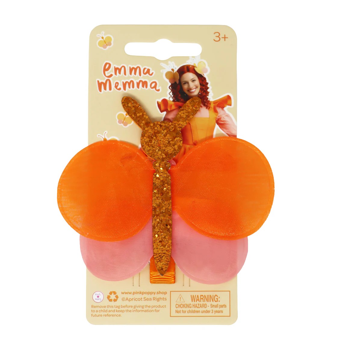 Emma Memma Butterfly Hair Clips