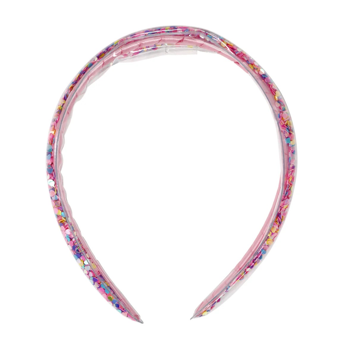 Rainbow Hearts Glitter Headband