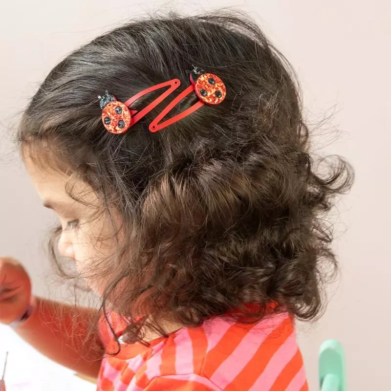 Ladybird Glitter Hair Clips