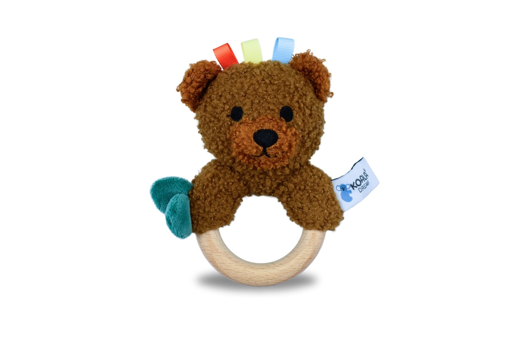 Maple Bear Rattle Wooden Ring