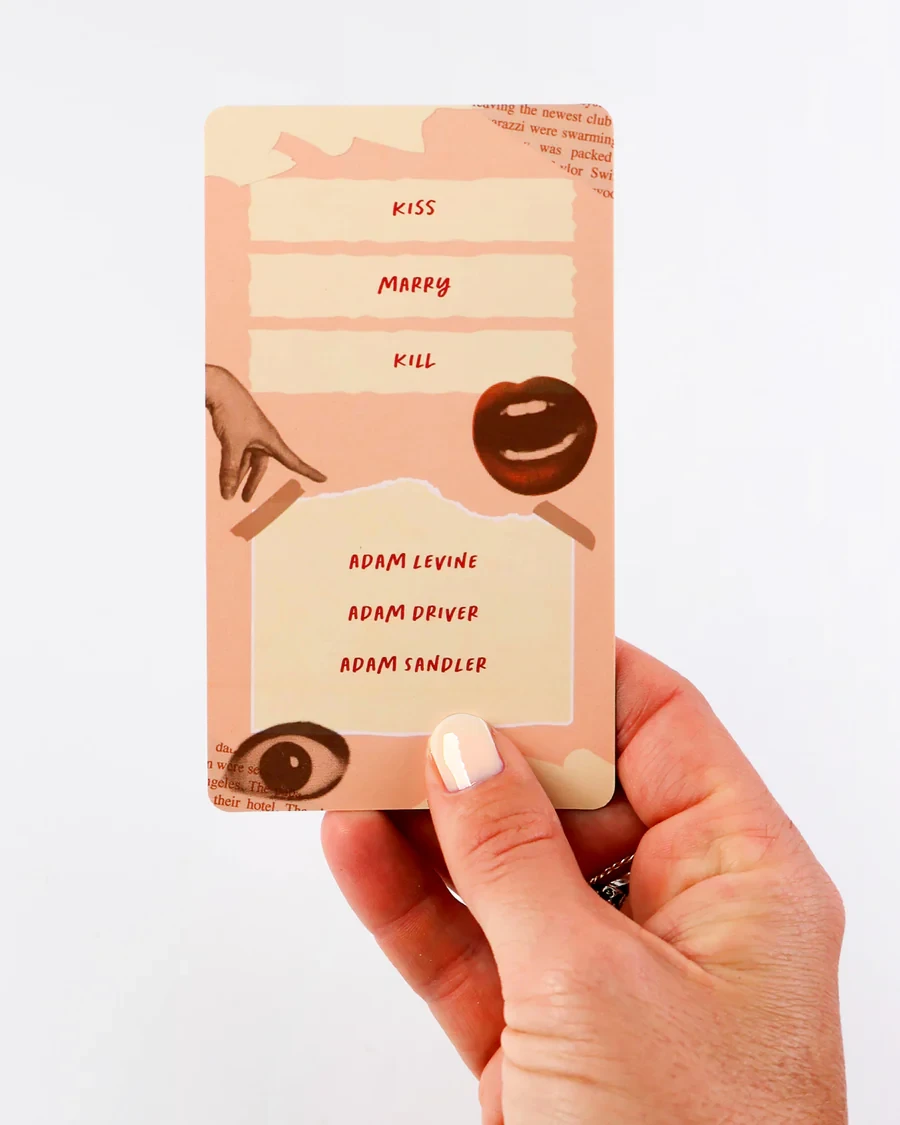 Kiss Marry Kill Card Game