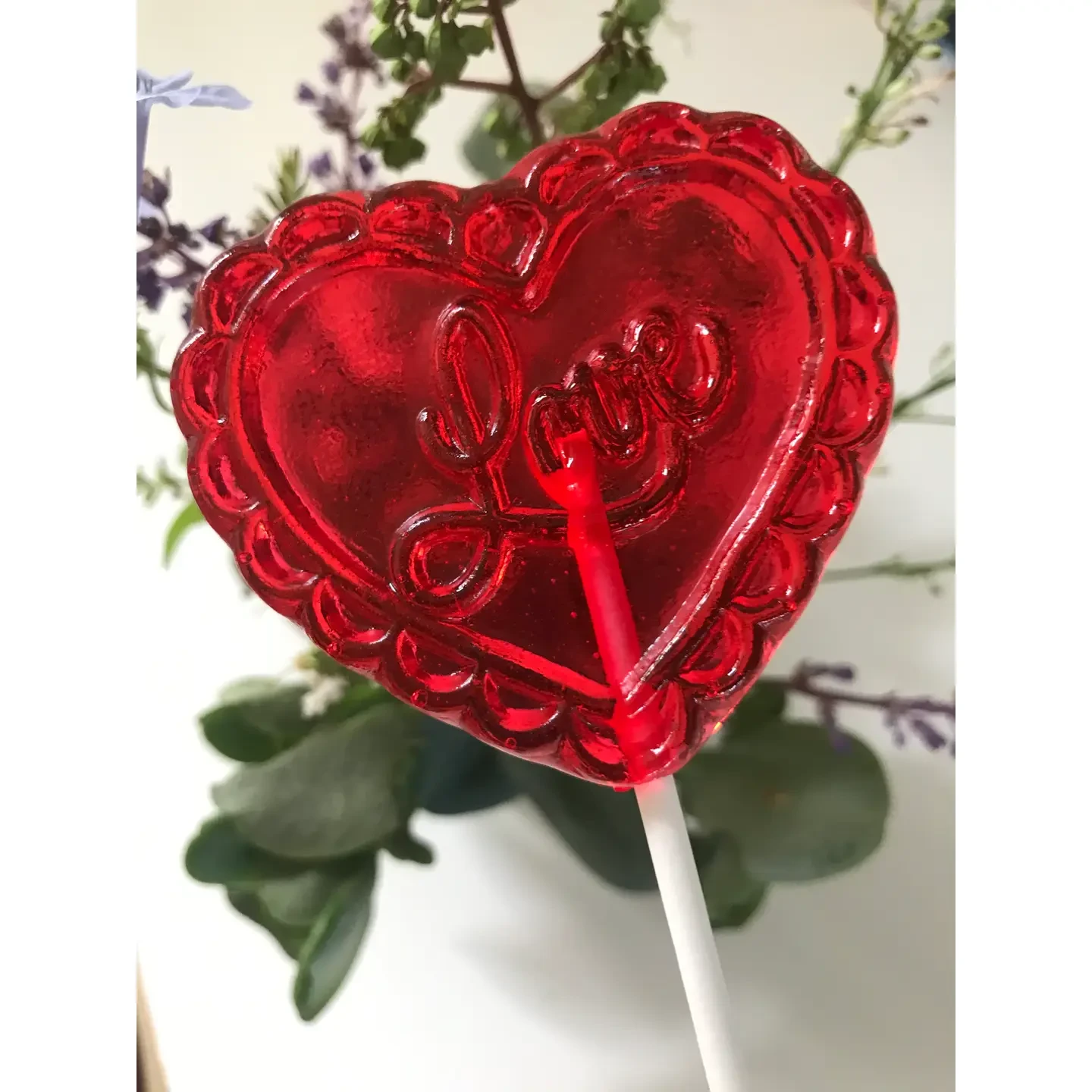 Lacy Love Heart Lollipop