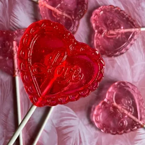 Lacy Love Heart Lollipop