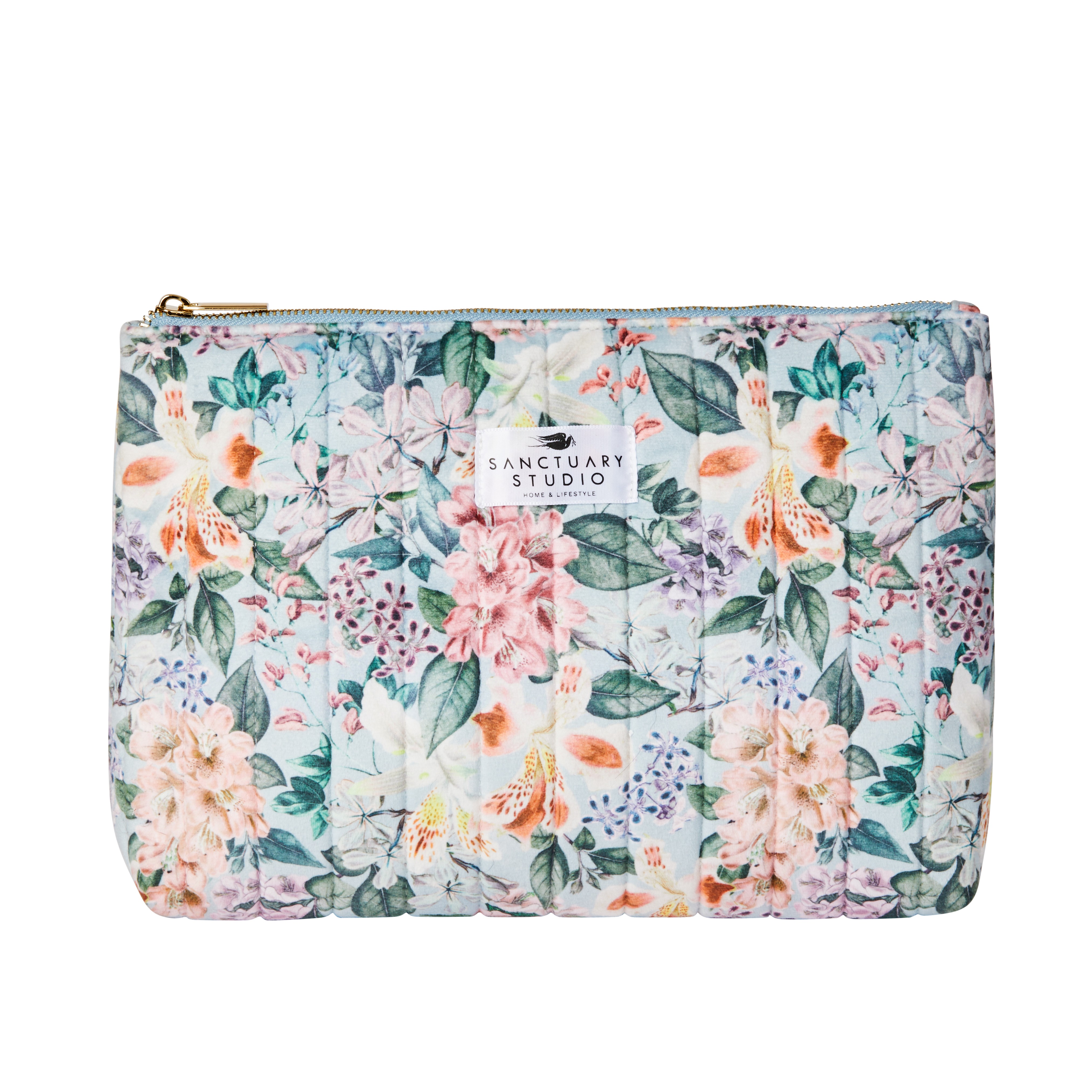 Flora Velvet Cosmetic Bag - Large