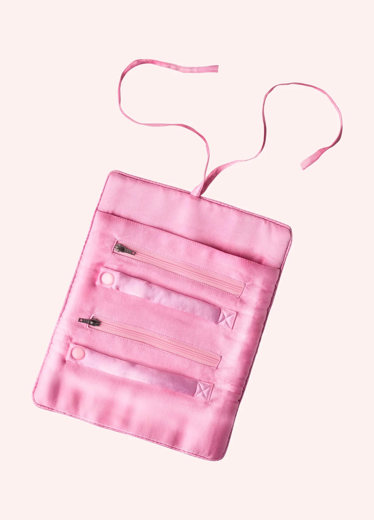 Velvet Jewellery Roll - Oriental Crane