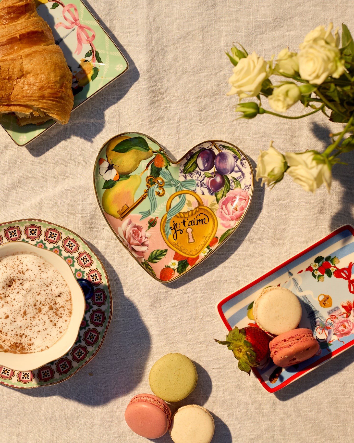 Heart Shape Trinket Tray - Je t'aime Paris