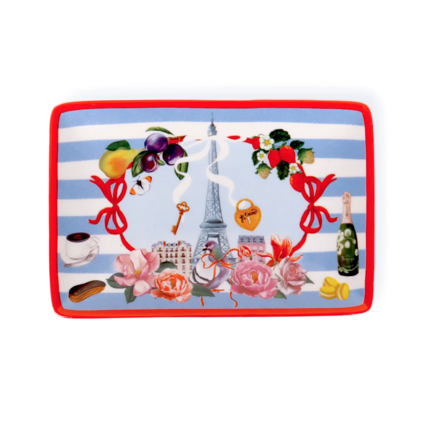 Rectangle Trinket Tray - Je t'aime Paris