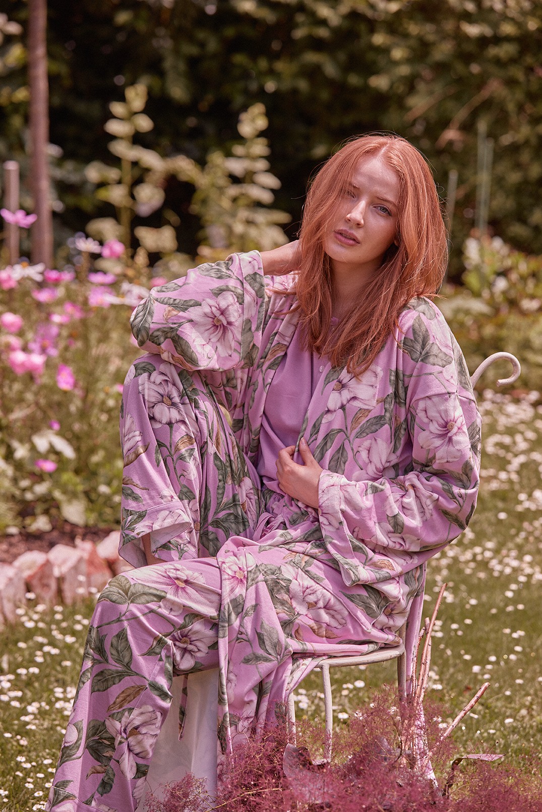 Velour Robe Sweet Magnolia