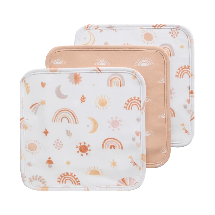 Bohemian Bliss 3 pack of Washcloths