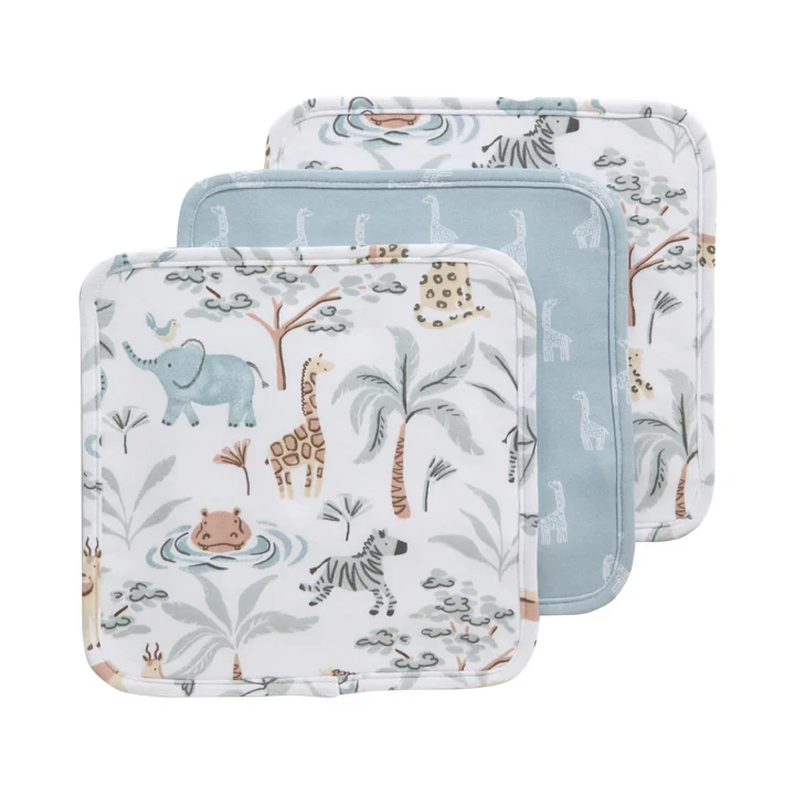 Wild Safari 3 pack of Washcloths