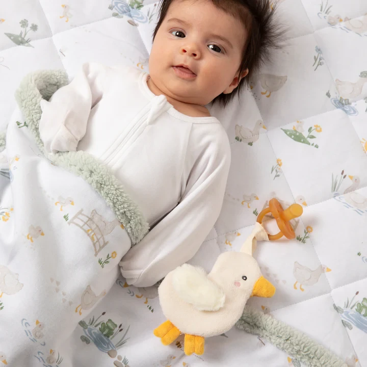 Dummy Chain & Teething Ring Gift Set - Goosey Goosey