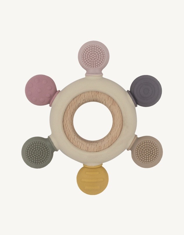 Multi-Surface Teething Wheel - Rose