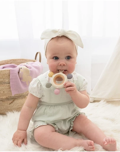 Multi-Surface Teething Wheel - Rose