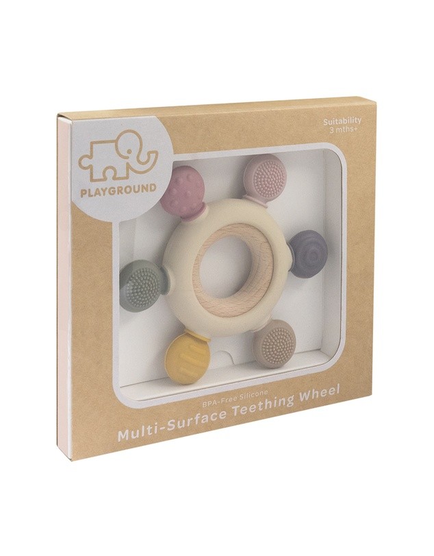 Multi-Surface Teething Wheel - Rose
