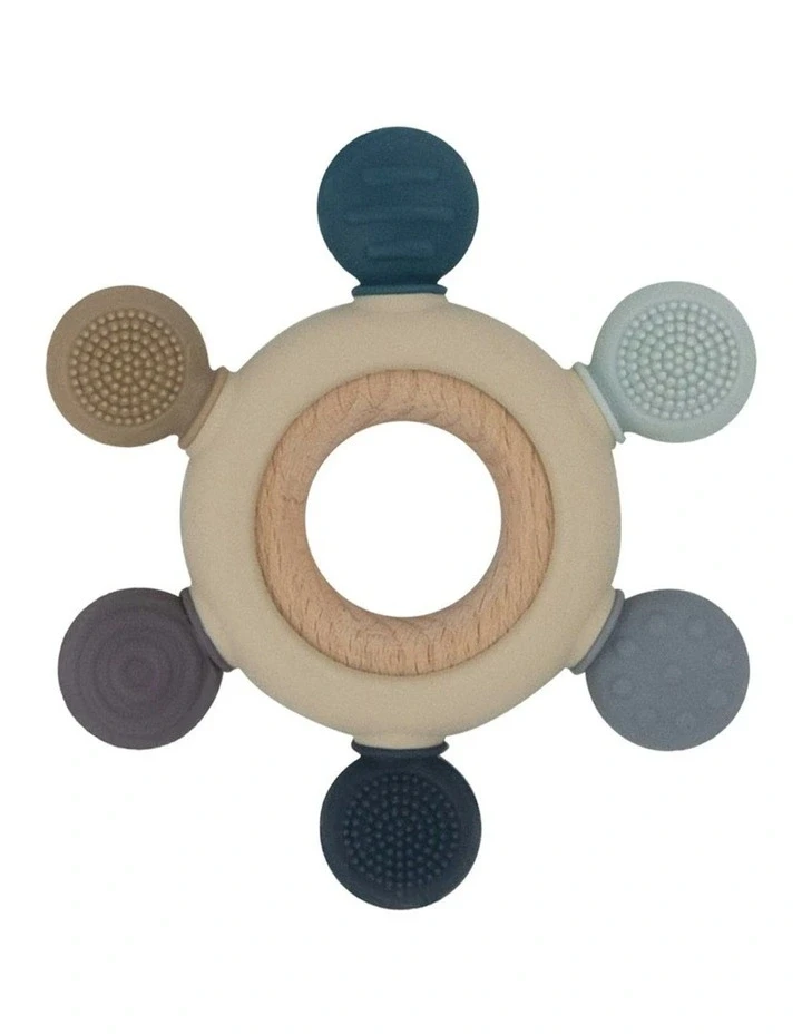 Multi-Surface Teething Wheel - Steel Blue