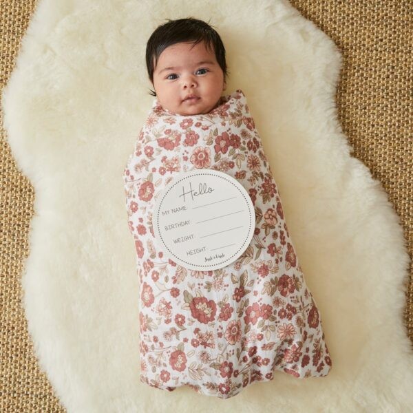 Muslin Wrap & Arrival Card - Juliet