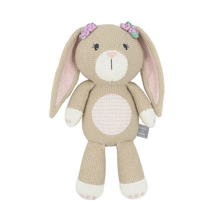Whimsical Knitted Toy - Amelia the Bunny