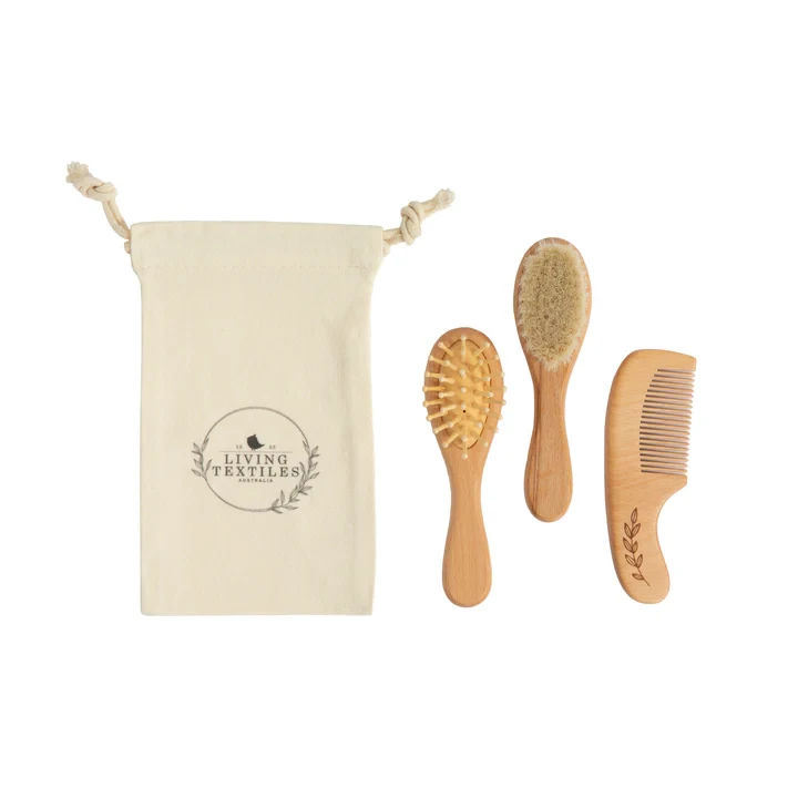 Baby Wooden Brush & Comb Set