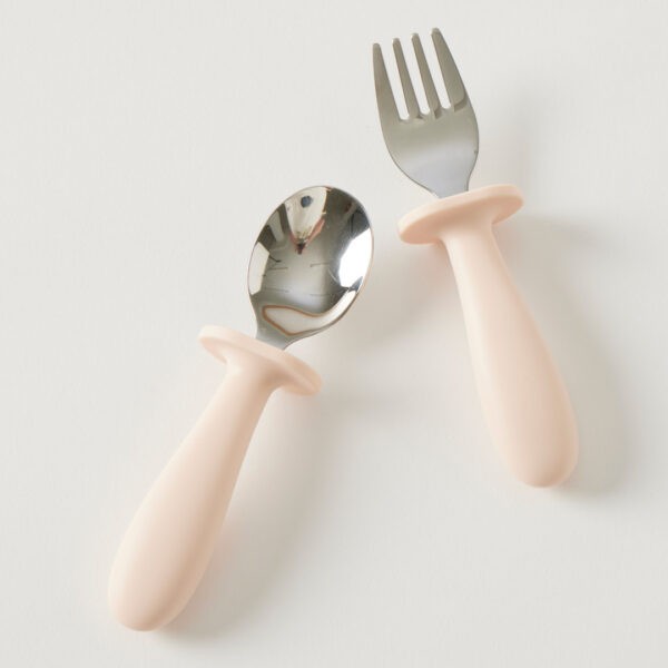 Riley 2 Piece Cutlery Set - Peach