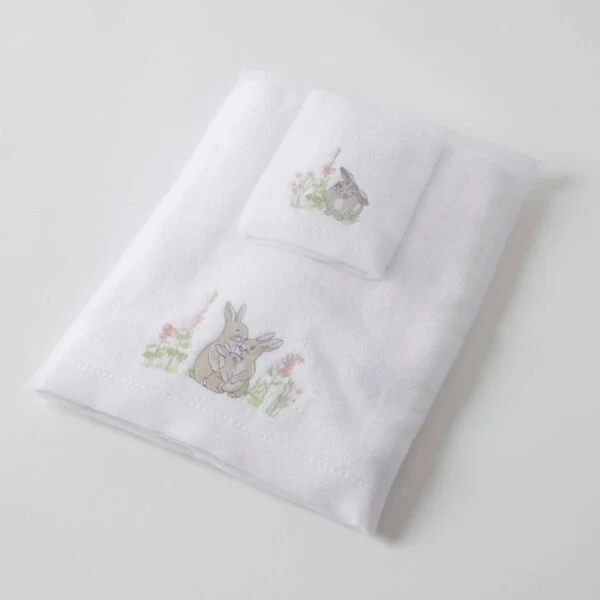 Some Bunny Loves You Bath Towel & Face Washer