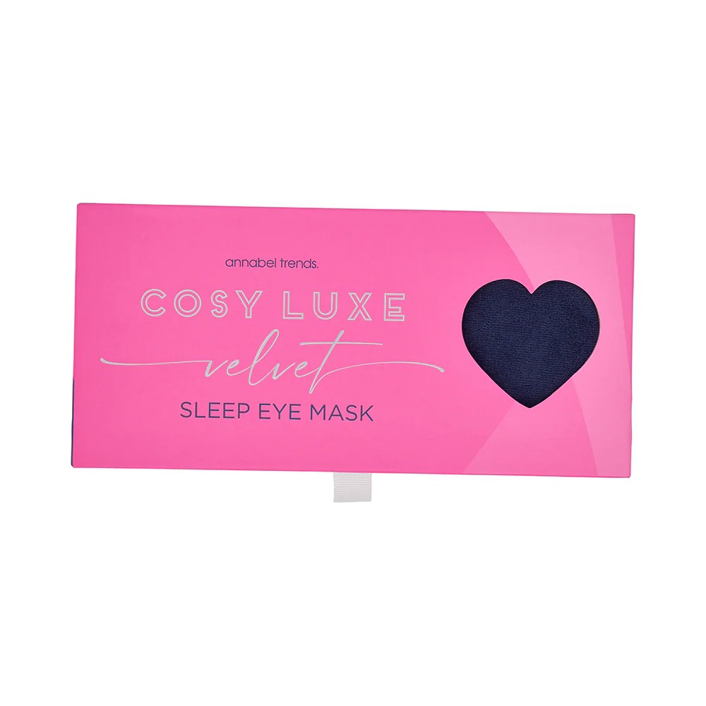 Velvet Sleep Eye Mask - Sapphire Blue