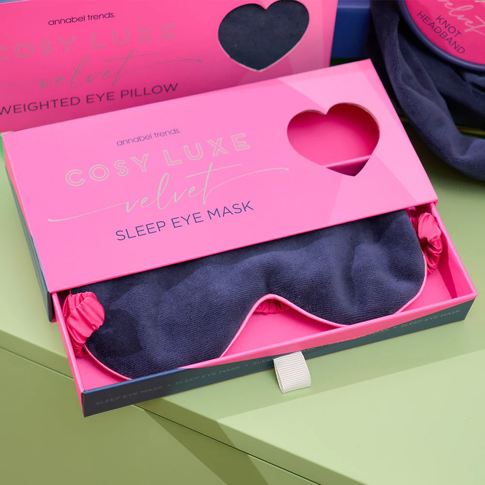 Velvet Sleep Eye Mask - Sapphire Blue