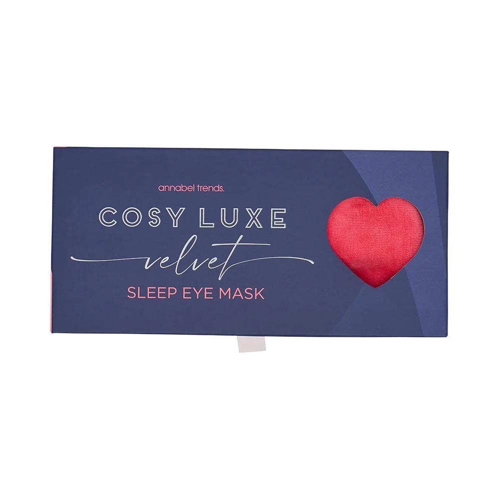 Velvet Sleep Eye Mask - Pink Crush