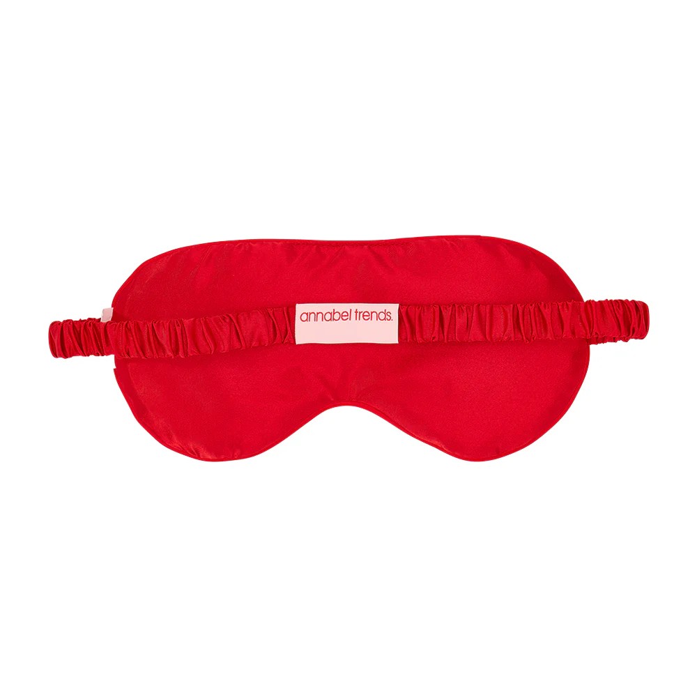 Velvet Sleep Eye Mask - Cherry