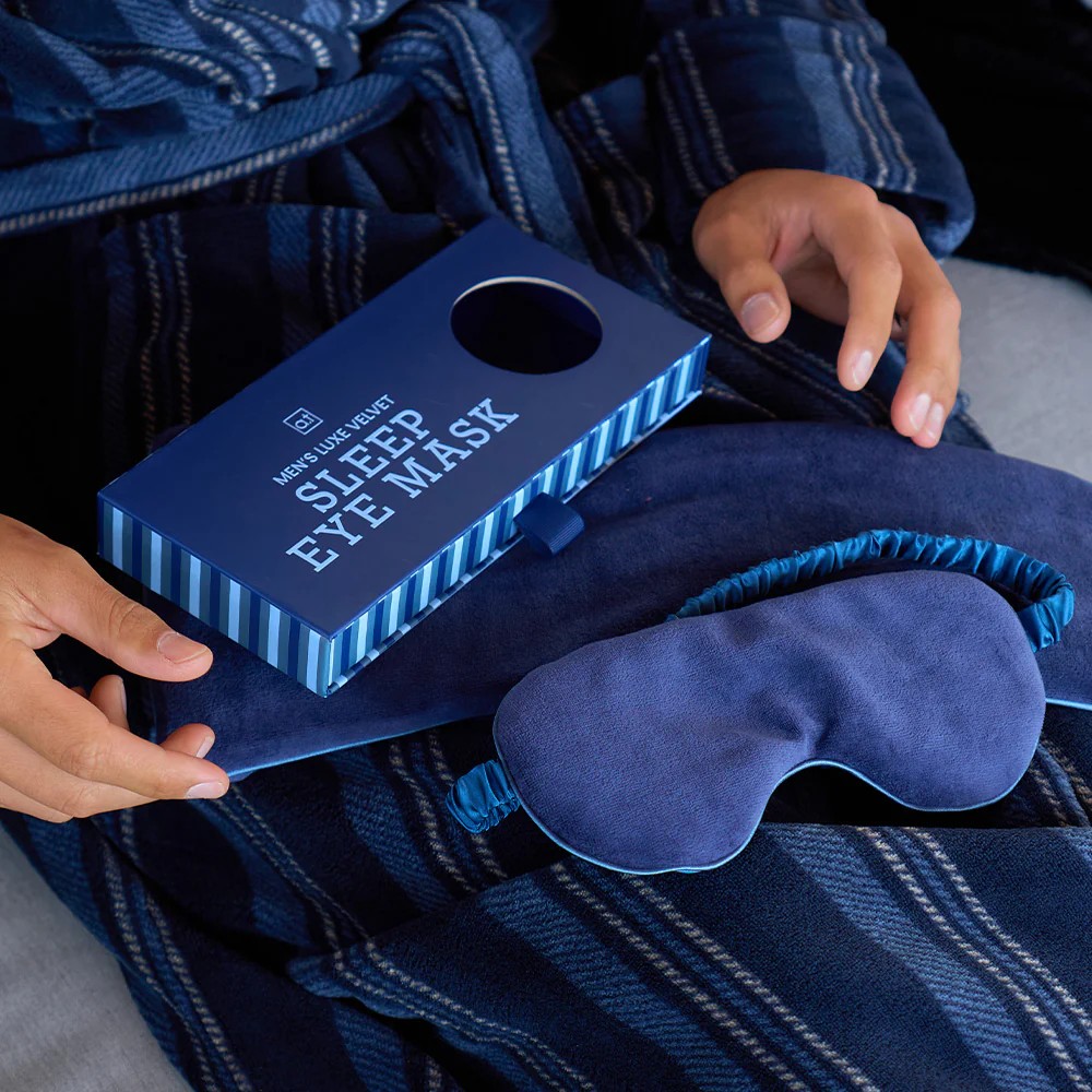 Mens Luxe Velvet Sleep Eye Mask