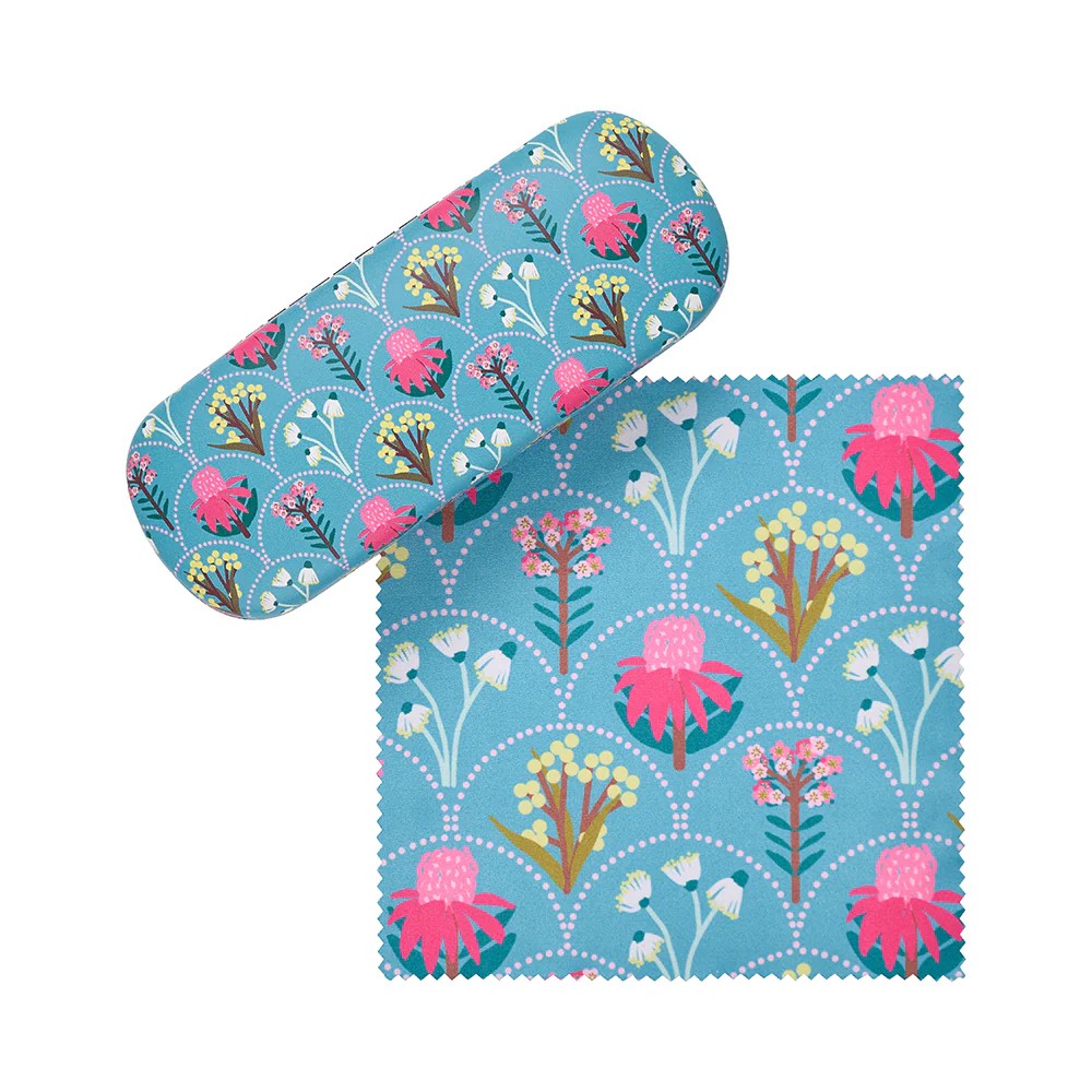 Glasses Case & Cleaning Cloth - Wildflower