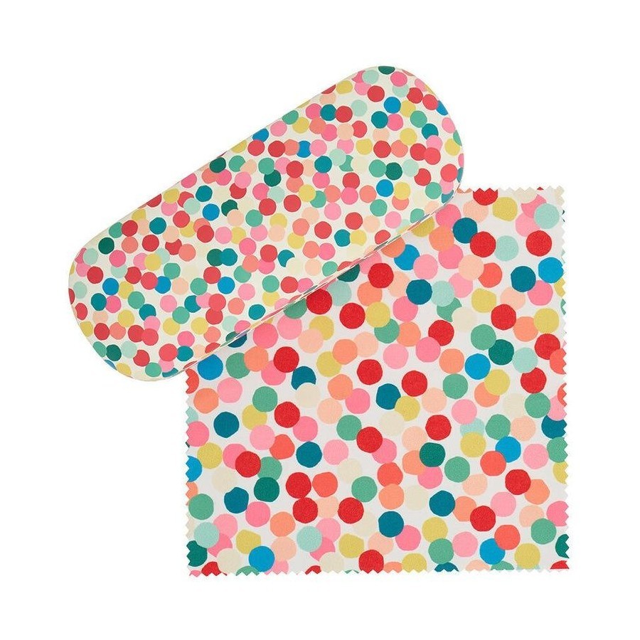 Glasses Case & Cleaning Cloth - Confetti
