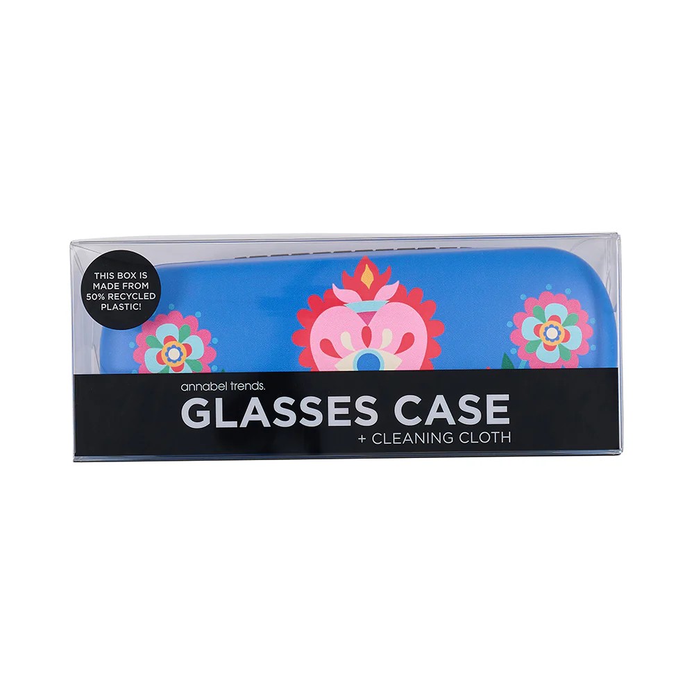 Glasses Case & Cleaning Cloth - Fiesta Heart