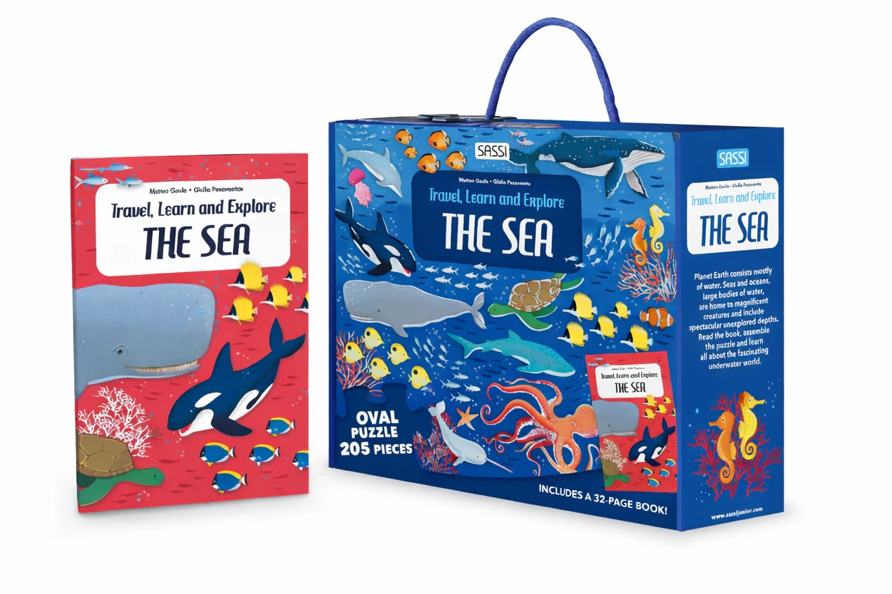 Travel Learn & Explore The Sea - Book & Puzzle