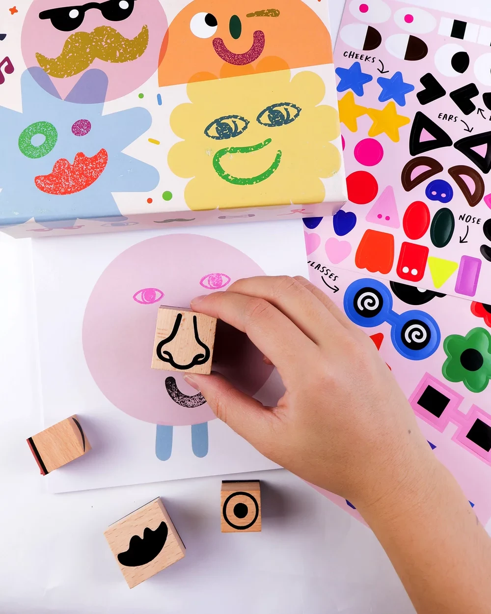 Stamp Kit Cool Faces