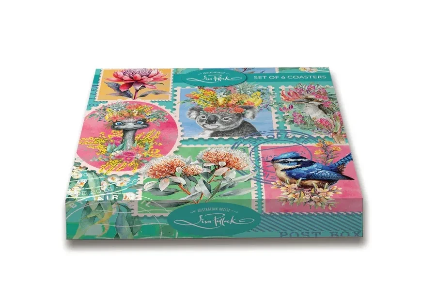 Pretty Postage Coaster Set