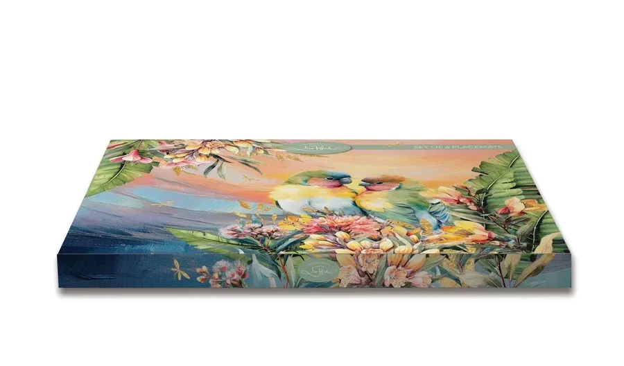 Sunset Love Birds Placemat Set