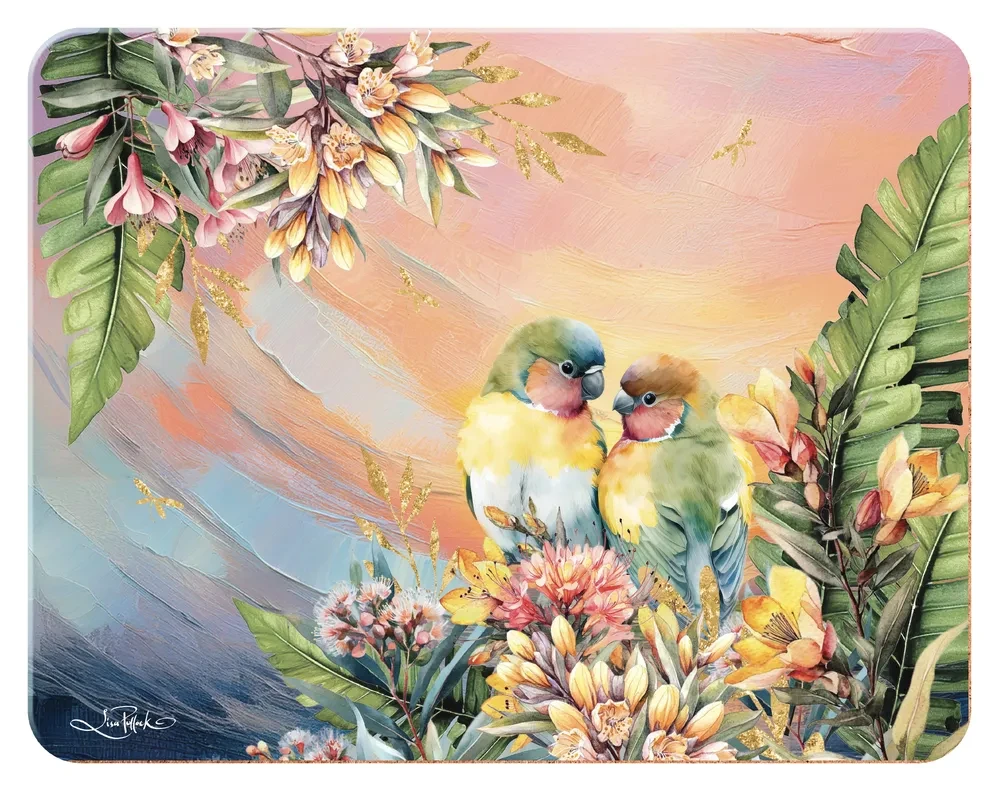 Sunset Love Birds Placemat Set